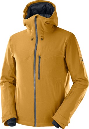 Salomon - Untracked Insulated Jacket - Mens - BRONZE BROWN/CUMIN/HEATHER