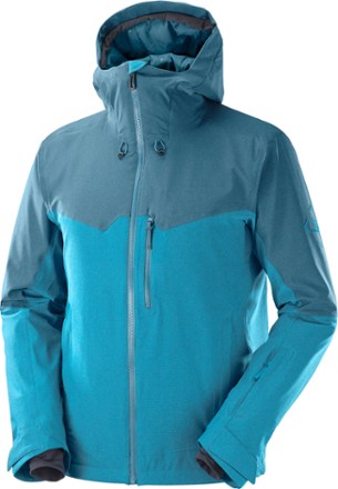 Salomon - Untracked Insulated Jacket - Mens - MALLARD BLUE/BARRIER REEF