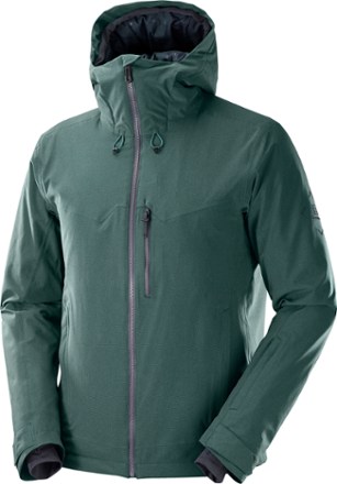 Salomon - Untracked Insulated Jacket - Mens - GREEN GABLES/PACIFIC/HEATHER