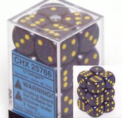 12 Twilight Speckled 16mm D6 Dice Block - CHX25766