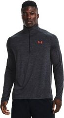 Under Armour - Tech 2.0 Half-Zip Long-Sleeve Shirt - Men's - BLACK/BLAZE ORANGE