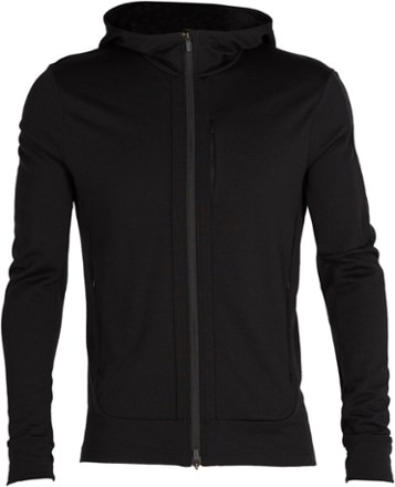 Icebreaker - Quantum III Long-Sleeve Zip Hoodie - Mens - BLACK