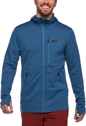 Black Diamond - Solution Merino Hoodie - Mens - ASTRAL BLUE