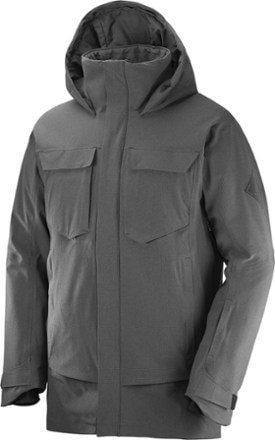 Salomon - Stance Cargo Insulated Jacket - Mens - BLACK/HEATHER