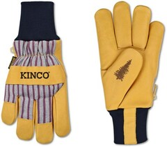 Kinco - Lined Premium Grain Pigskin Palm Gloves with Knit Wrists