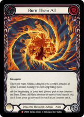 Burn Them All - Cold Foil