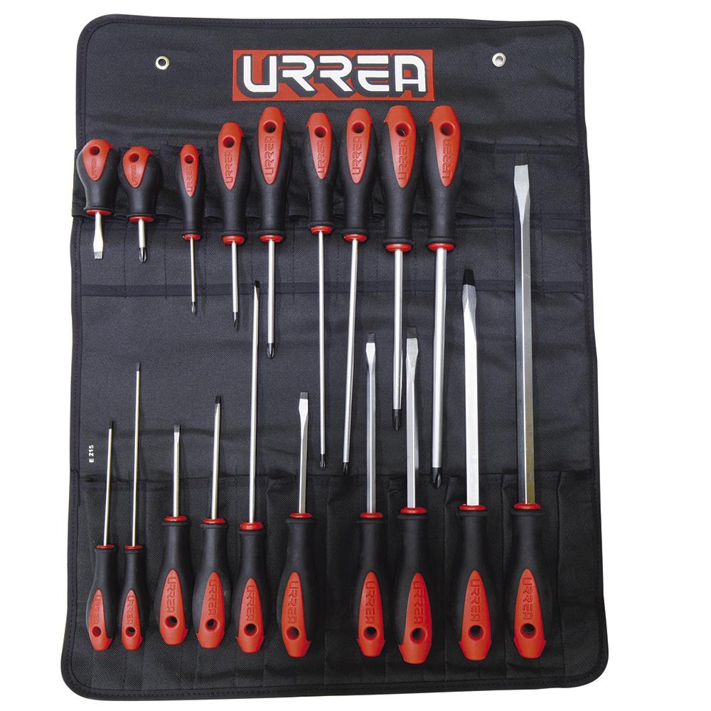 URREA - 8600E - 19-Piece Bi-material Handle Set Screwdriver Set