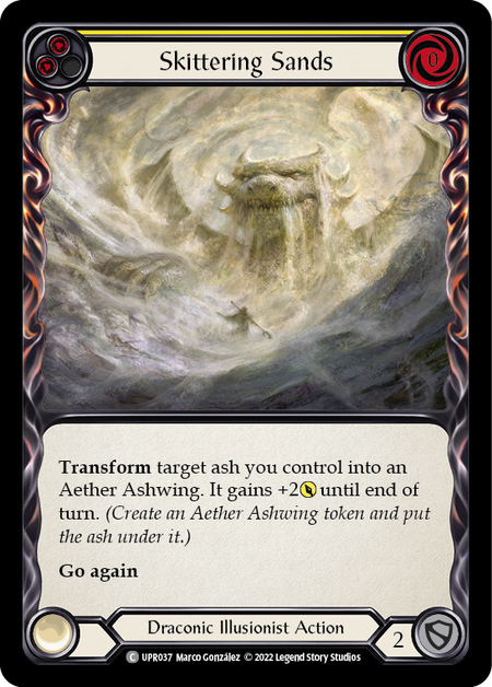 Skittering Sands (Yellow) - Rainbow Foil