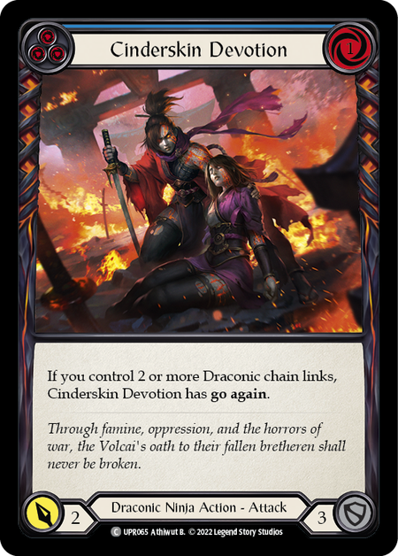 Cinderskin Devotion (Blue) - Rainbow Foil