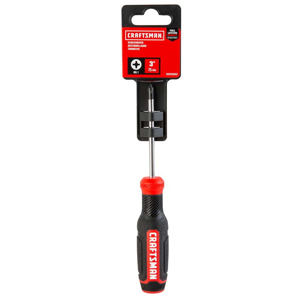 CRAFTSMAN - CMHT65052N - Bi-material Handle #1 Phillips Screwdriver
