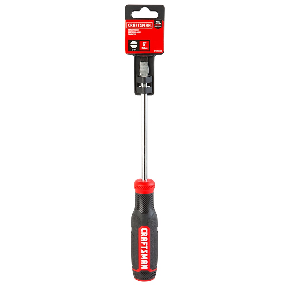 CRAFTSMAN - CMHT65063N - Bi-material Handle 5/16-in Slottedhead Screwdriver