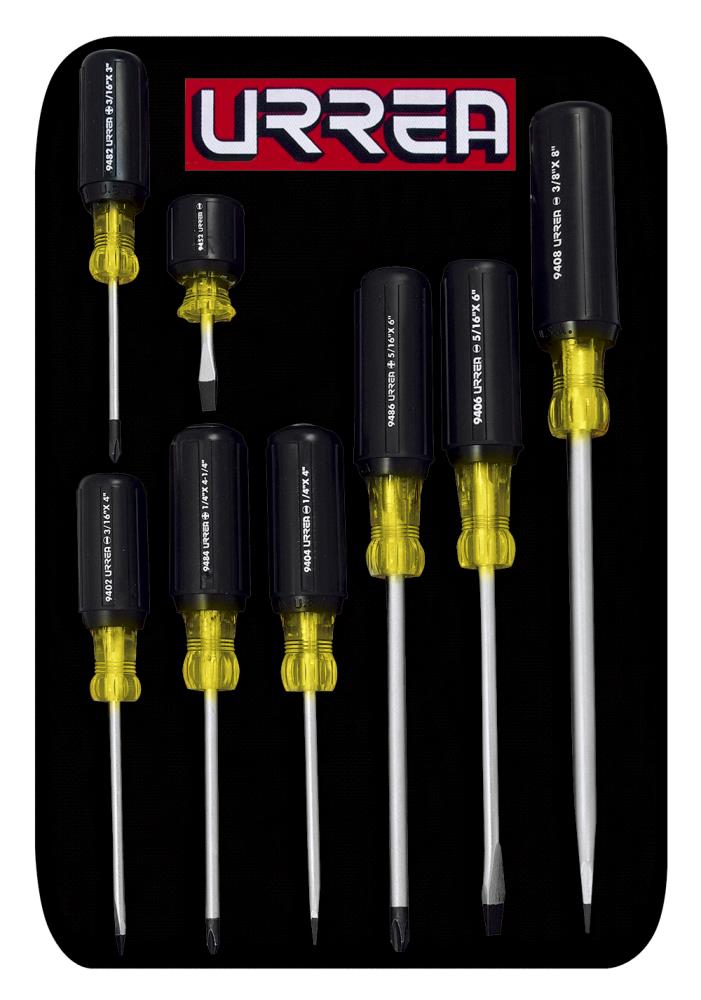 URREA - 9400D - 8-Piece Handle Set Screwdriver Set