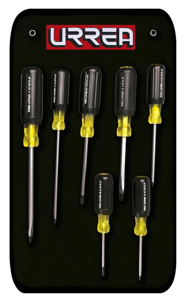 URREA - 9400A - 7-Piece Handle Set Screwdriver Set