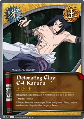 Detonating Clay: C4 Karura - J-747 - Super Rare - 1st Edition - Foil