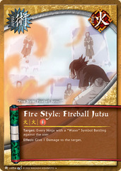 Fire Style: Fireball Jutsu - J-US054 - Uncommon - 1st Edition