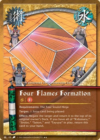 Four Flames Formation - J-135 - Rare - 1st Edition