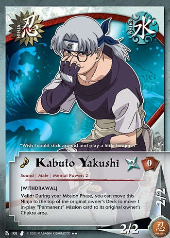Kabuto Yakushi - N-108 - Rare - 1st Edition