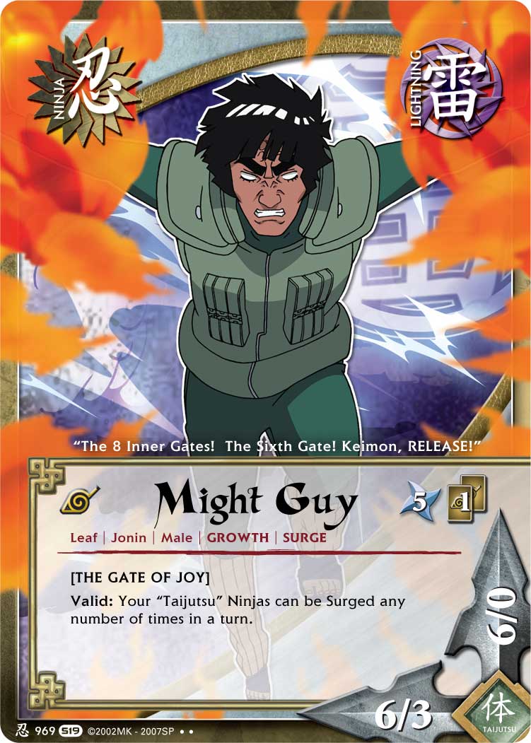 Might Guy - N-969 - Rare - 1st Edition