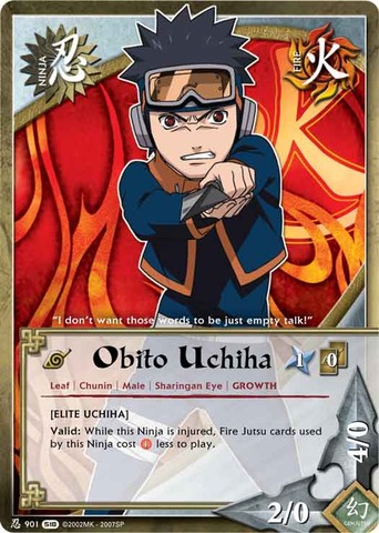 Obito Uchiha - N-901 - Common - 1st Edition