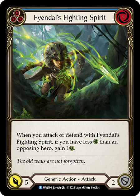 Fyendals Fighting Spirit (Blue) - Rainbow Foil