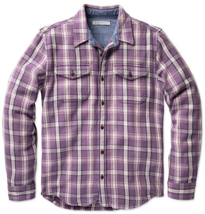 Outerknown - Blanket Shirt - Mens - BERRY PASEO PLAID