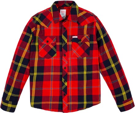 Topo Designs - Mountain Shirt Plaid - Mens - RED MULTI
