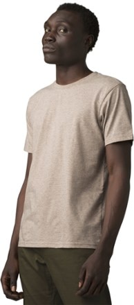 prAna - Crew T-Shirt - Mens - DARK KHAKI HEATHER
