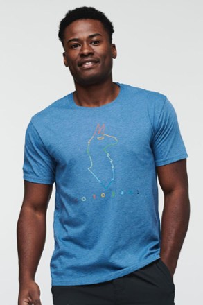 Cotopaxi - Electric Llama T-Shirt - Mens - DENIM