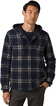 prAna - Asgard Hooded Flannel Shirt - Mens - NAUTICAL
