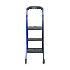 Kobalt - 11459BLU2 - 3-Step 300-lb Capacity Black Steel Foldable Step Stool