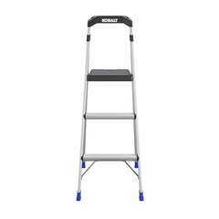 Kobalt - 20553ABL2 - 3-Step 250-lb Capacity Aluminum Foldable Step Stool