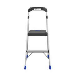 Kobalt - 20453ABL2 - 2-Step 250-lb Capacity Aluminum Foldable Step Stool
