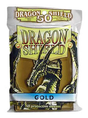 Dragon Shield 50 Count Yugioh Sized Sleeves - Gold