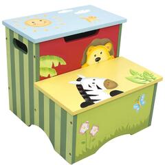 Fantasy Fields - W-8320A - 2-Step 15.43-lb Capacity Wood Step Stool