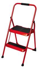 Werner - S322R-5 - 2-Step 200 lbs. Capacity Red Steel Foldable Step Stool