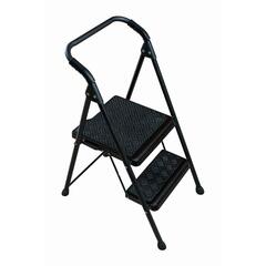 Werner - S322PR-4 - 2-Step 250 lbs. Capacity Black Steel Foldable Step Stool