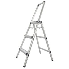 Xtend+Climb - FT-3 - 3-Step 225 lbs. Capacity Silver Aluminum Foldable Step Stool