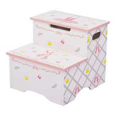 Fantasy Fields - TD-12719A - 2-Step 10.25 lbs. Capacity Pink Wood Step Stool