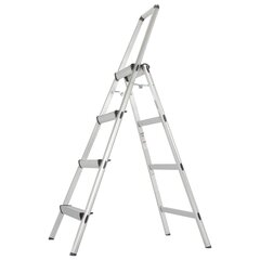 Xtend+Climb - FT-4 - 4-Step 225 lbs. Capacity Silver Aluminum Foldable Step Stool