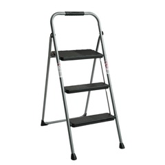 Werner - S223GY-5 - 3-Step 225 lbs. Capacity Gray Steel Foldable Step Stool