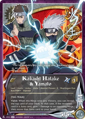 Kakashi Hatake & Yamato - N-1053 - Rare - 1st Edition