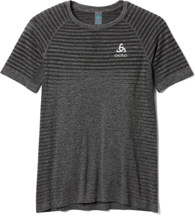 Odlo - Essential Seamless Crew Shirt - Mens - GREY MELANGE