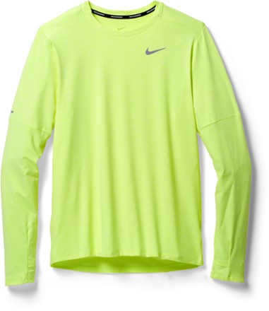 Nike - Element Crew Shirt - Mens - VOLT/WHITE