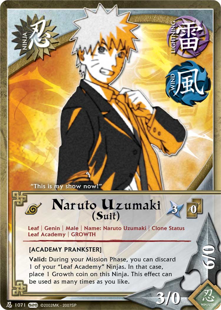 Naruto Uzumaki (Suit) - N-1071 - Common - 1st Edition - Naruto Singles »  Tales of the Gallant Sage - Pro-Play Games