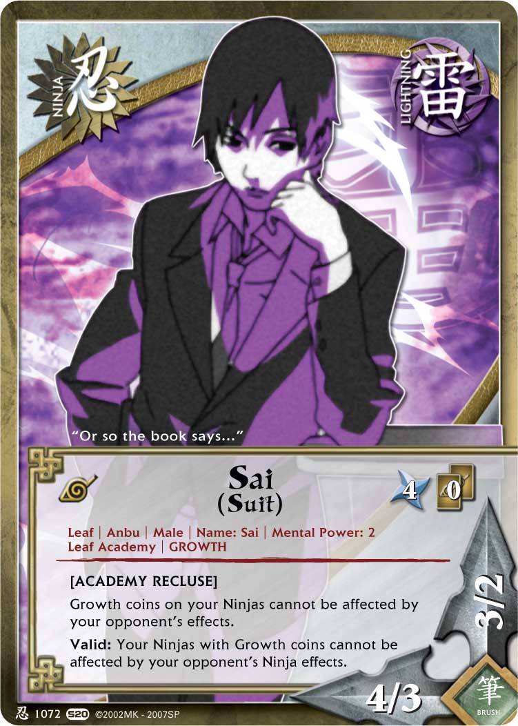 Sai (Suit) - N-1072 - Common - 1st Edition - Naruto Singles » Tales of the  Gallant Sage - Pro-Play Games