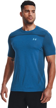 Under Armour - Seamless Shirt - Mens - CRUISE BLUE/FRESCO BLUE
