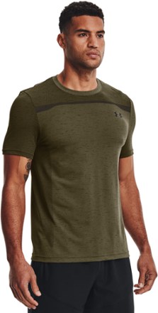Under Armour - Seamless Shirt - Mens - TENT/BLACK