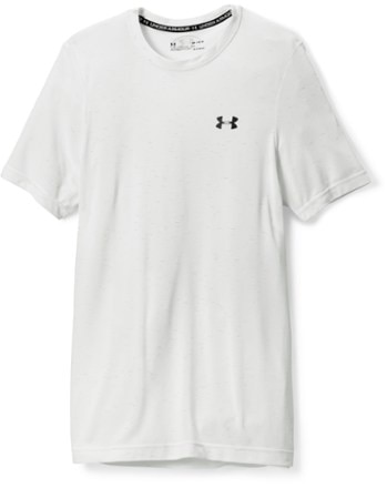 Under Armour - Seamless Shirt - Mens - WHITE/BLACK