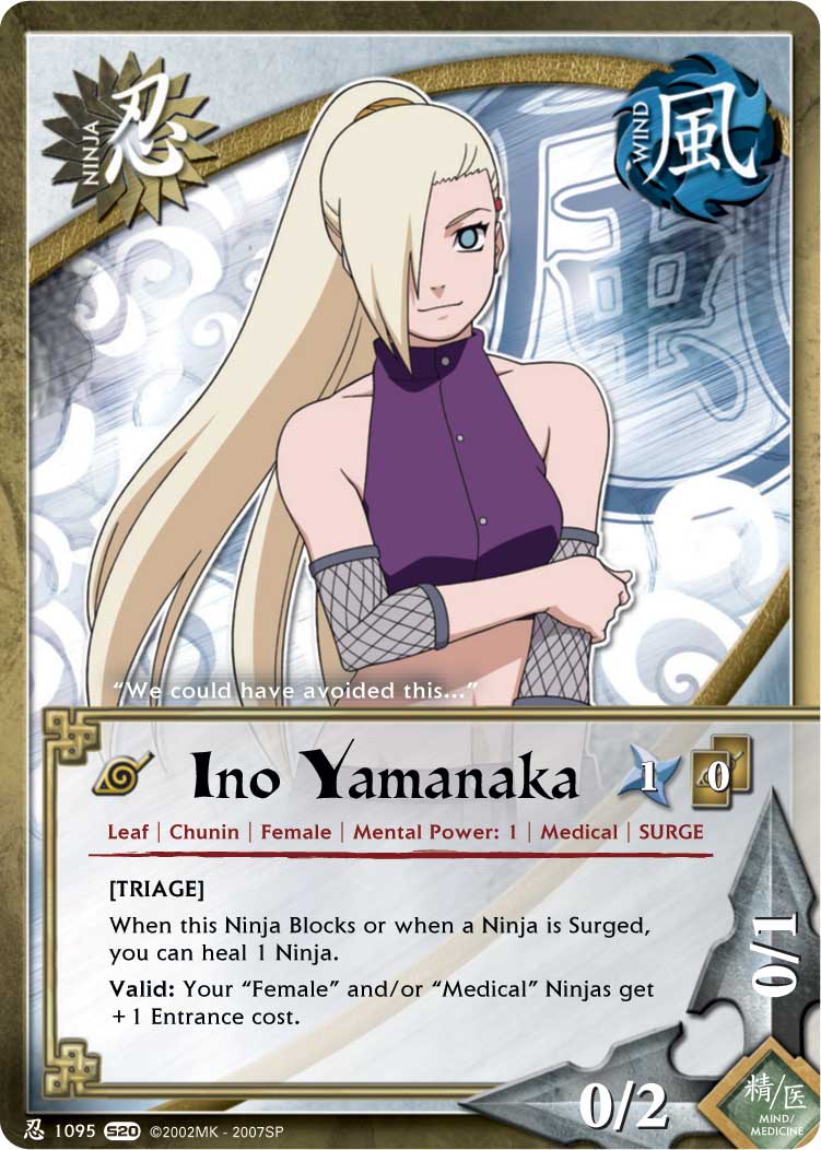 Ino Yamanaka - N-1095 - Common - 1st Edition - Naruto Singles » Tales of  the Gallant Sage - Pro-Play Games