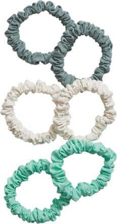 Athleta - Mini Scrunchie 6-Pack - Womens - CREAM/MINT/GREY